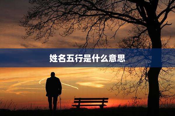 姓名五行是什么意思