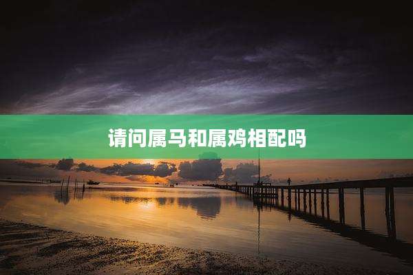 请问属马和属鸡相配吗
