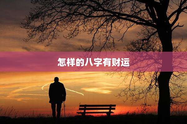 怎样的八字有财运
