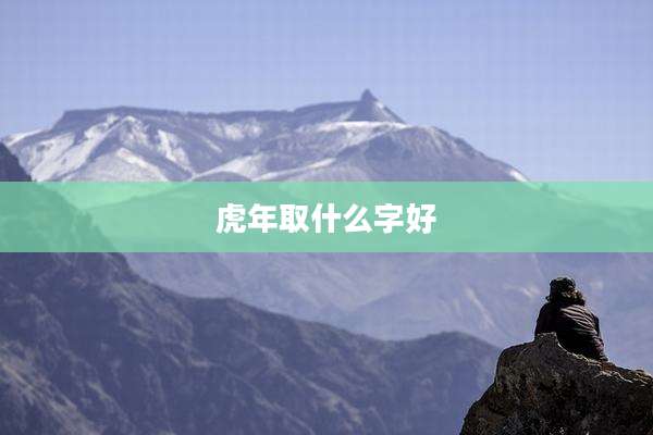 虎年取什么字好
