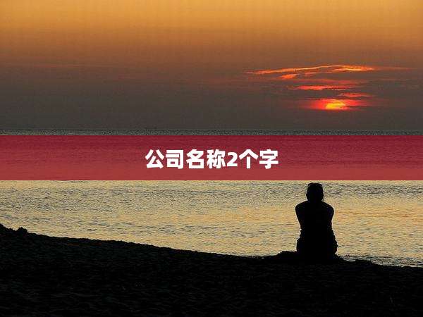公司名称2个字