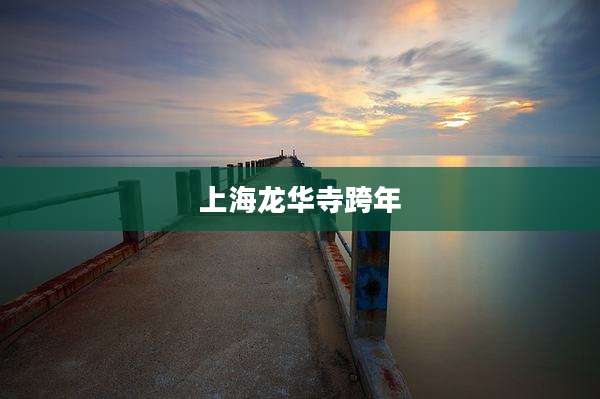 上海龙华寺跨年