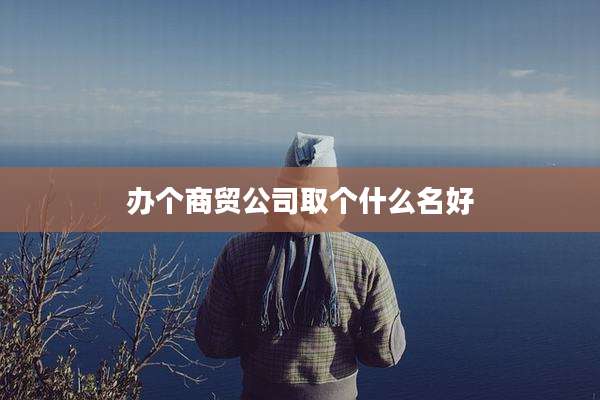 办个商贸公司取个什么名好