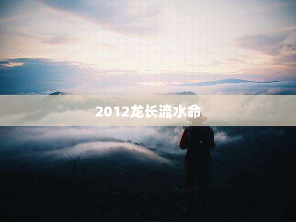 2012龙长流水命