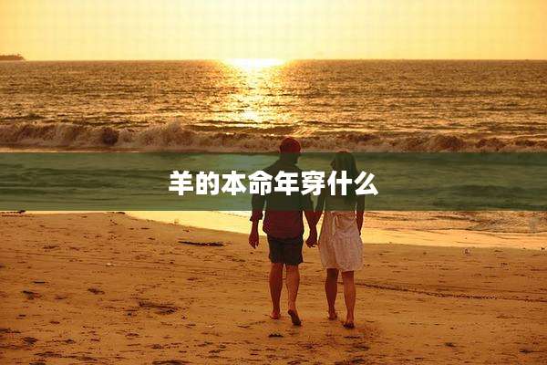 羊的本命年穿什么