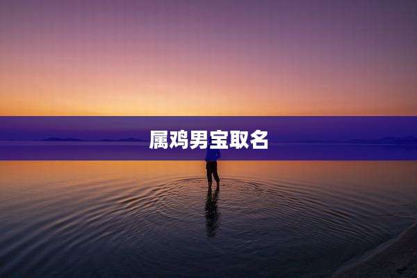 属鸡男宝取名