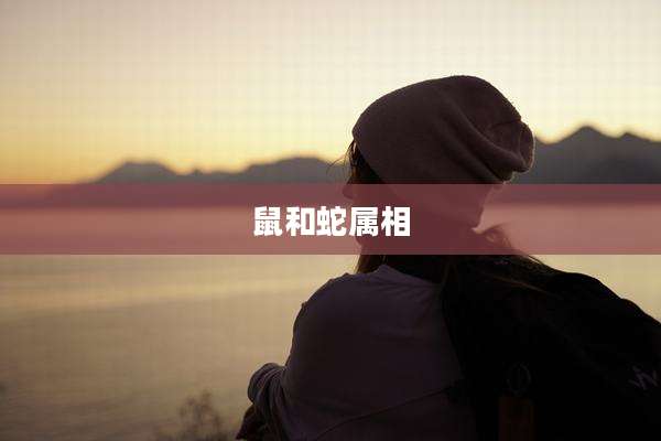 鼠和蛇属相
