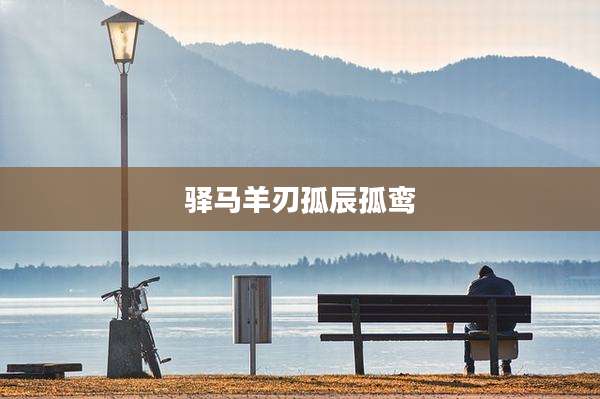 驿马羊刃孤辰孤鸾