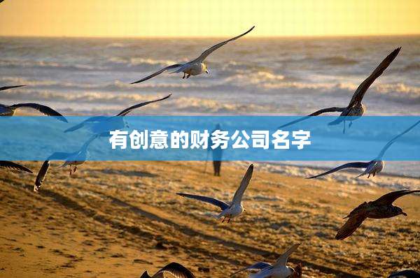 有创意的财务公司名字