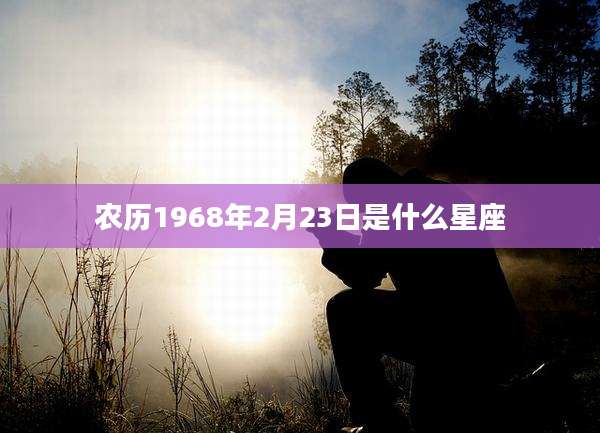 农历1968年2月23日是什么星座