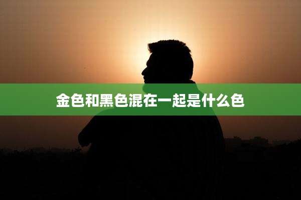 金色和黑色混在一起是什么色