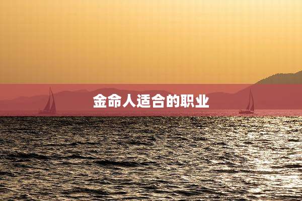 金命人适合的职业