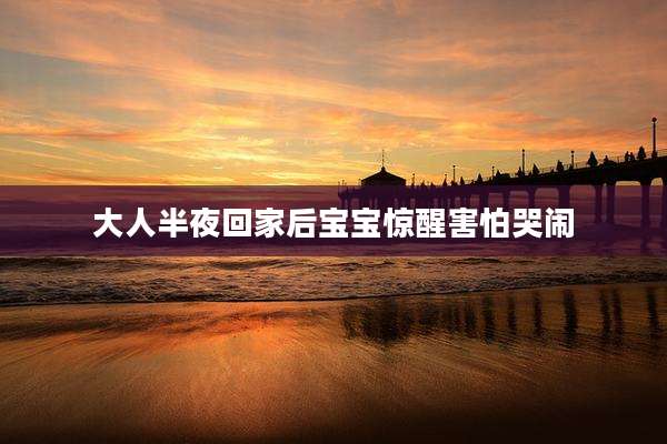 大人半夜回家后宝宝惊醒害怕哭闹