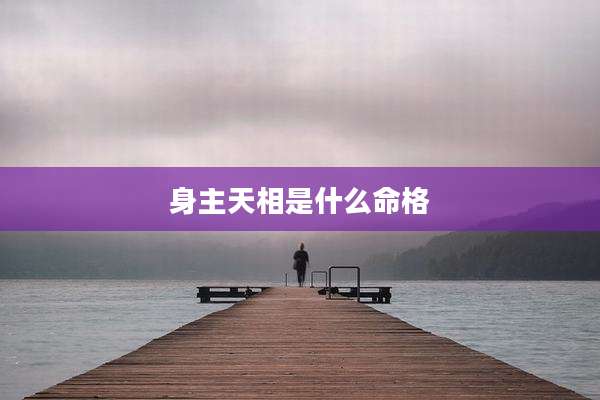 身主天相是什么命格