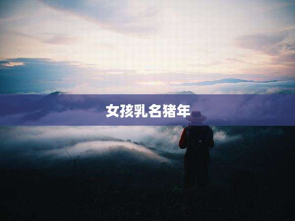 女孩乳名猪年