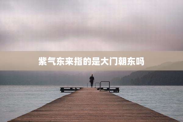紫气东来指的是大门朝东吗