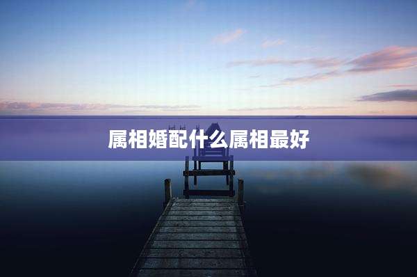 属相婚配什么属相最好