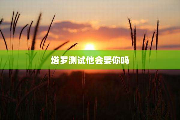 塔罗测试他会娶你吗