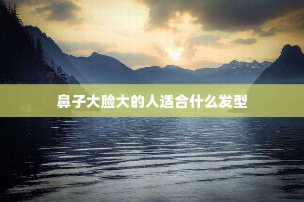 鼻子大脸大的人适合什么发型