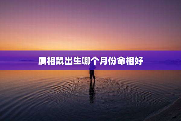 属相鼠出生哪个月份命相好