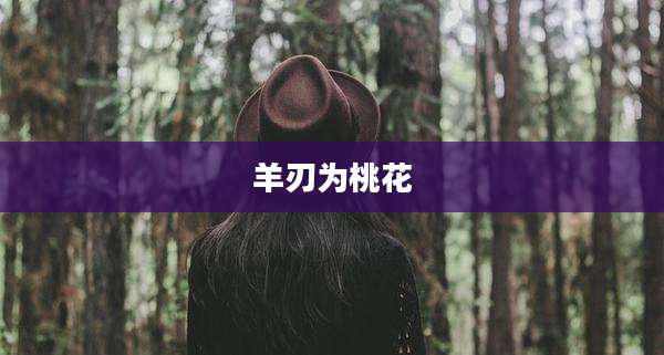 羊刃为桃花