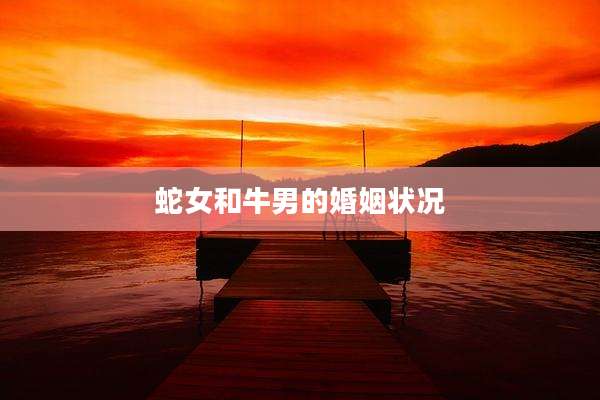 蛇女和牛男的婚姻状况