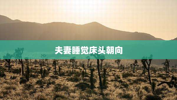 夫妻睡觉床头朝向