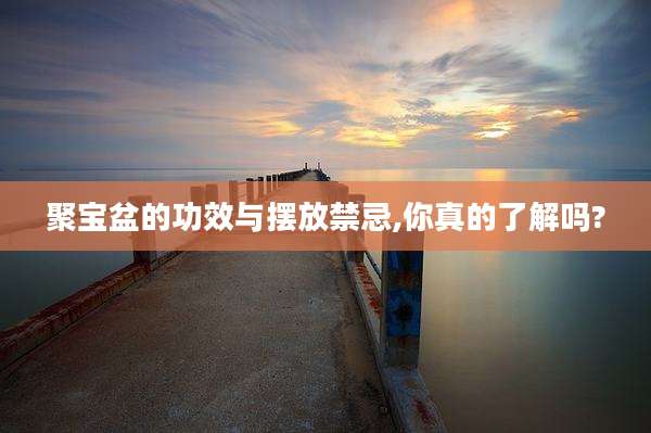 聚宝盆的功效与摆放禁忌,你真的了解吗?