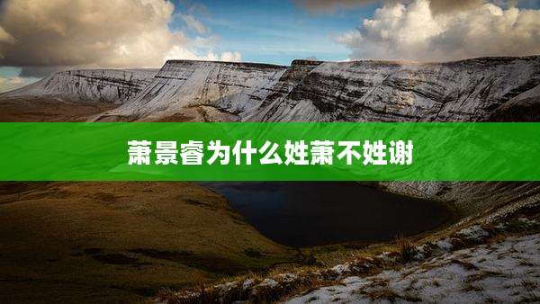 萧景睿为什么姓萧不姓谢
