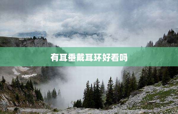 有耳垂戴耳环好看吗