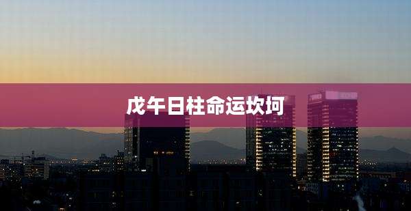 戊午日柱命运坎坷