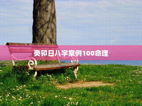癸卯日八字案例100命理