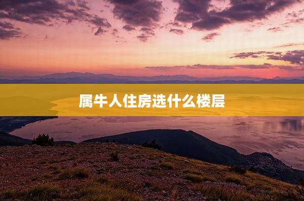 属牛人住房选什么楼层
