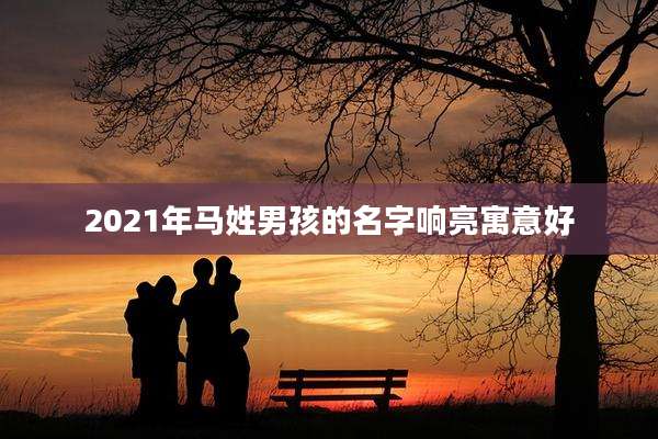 2021年马姓男孩的名字响亮寓意好