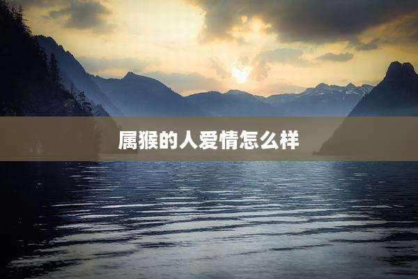 属猴的人爱情怎么样