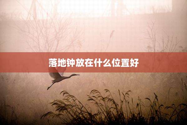 落地钟放在什么位置好