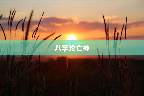 八字论亡神