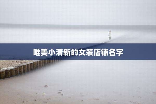 唯美小清新的女装店铺名字