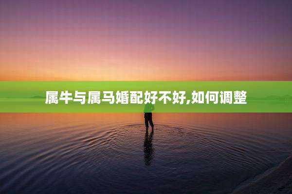 属牛与属马婚配好不好,如何调整