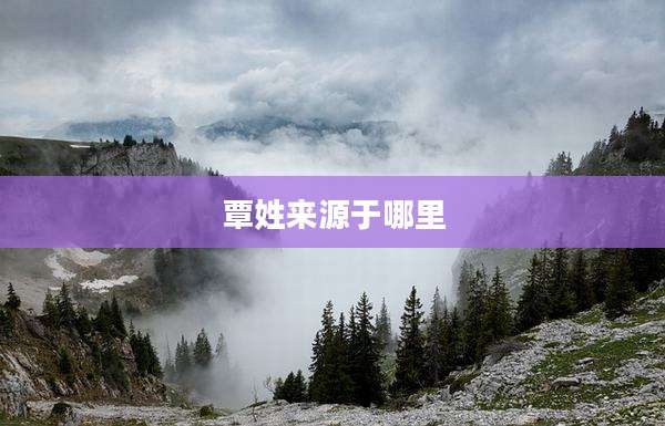 覃姓来源于哪里