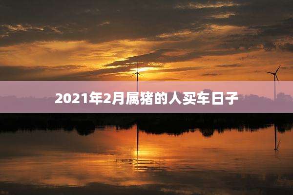 2021年2月属猪的人买车日子