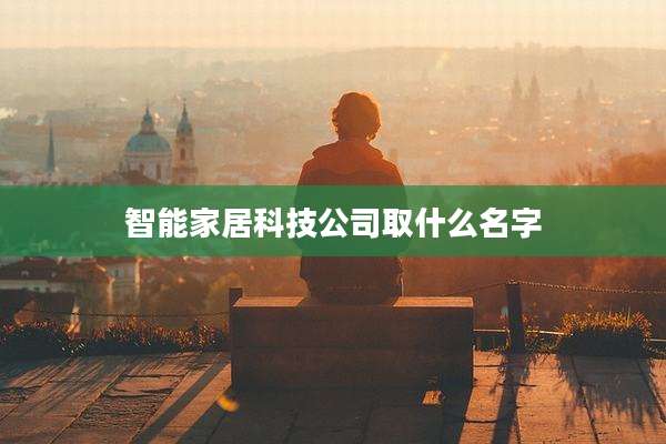 智能家居科技公司取什么名字