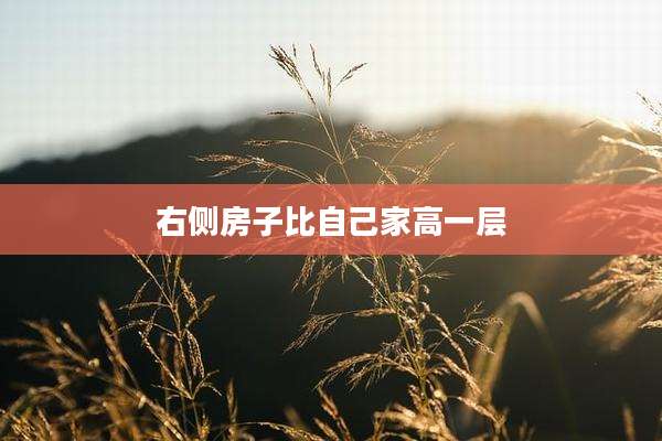 右侧房子比自己家高一层