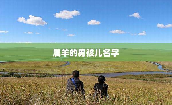 属羊的男孩儿名字