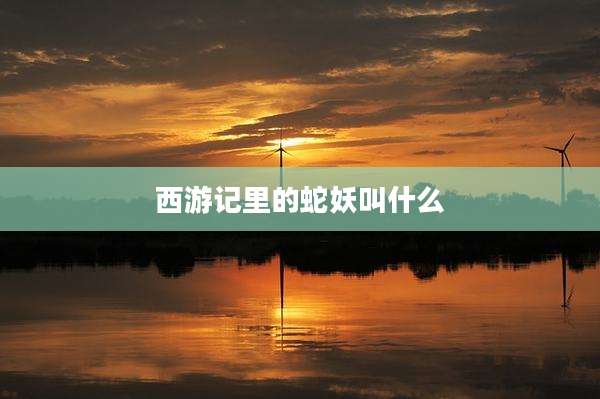 西游记里的蛇妖叫什么