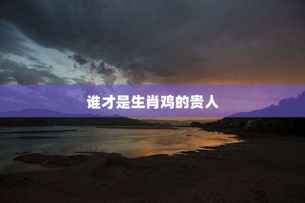 谁才是生肖鸡的贵人