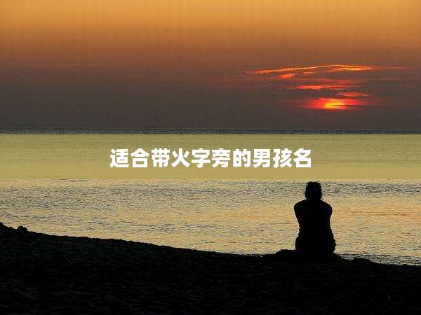 适合带火字旁的男孩名