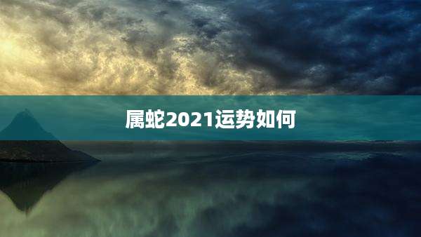 属蛇2021运势如何