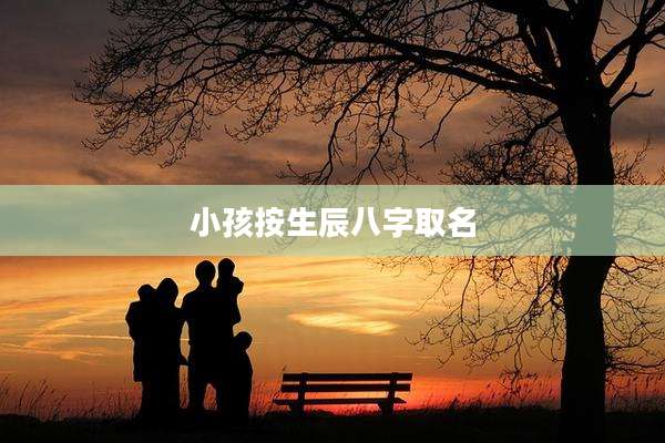 小孩按生辰八字取名
