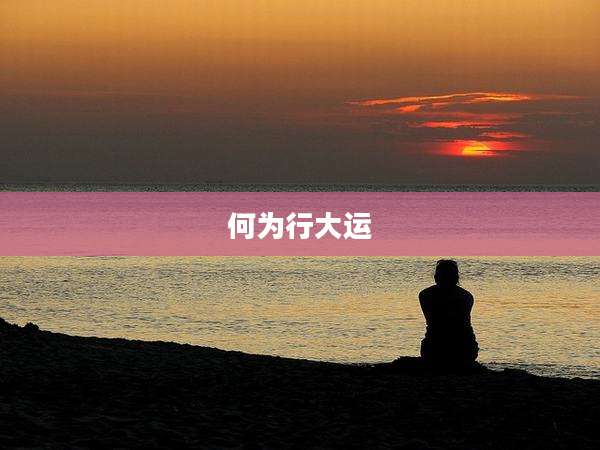 何为行大运